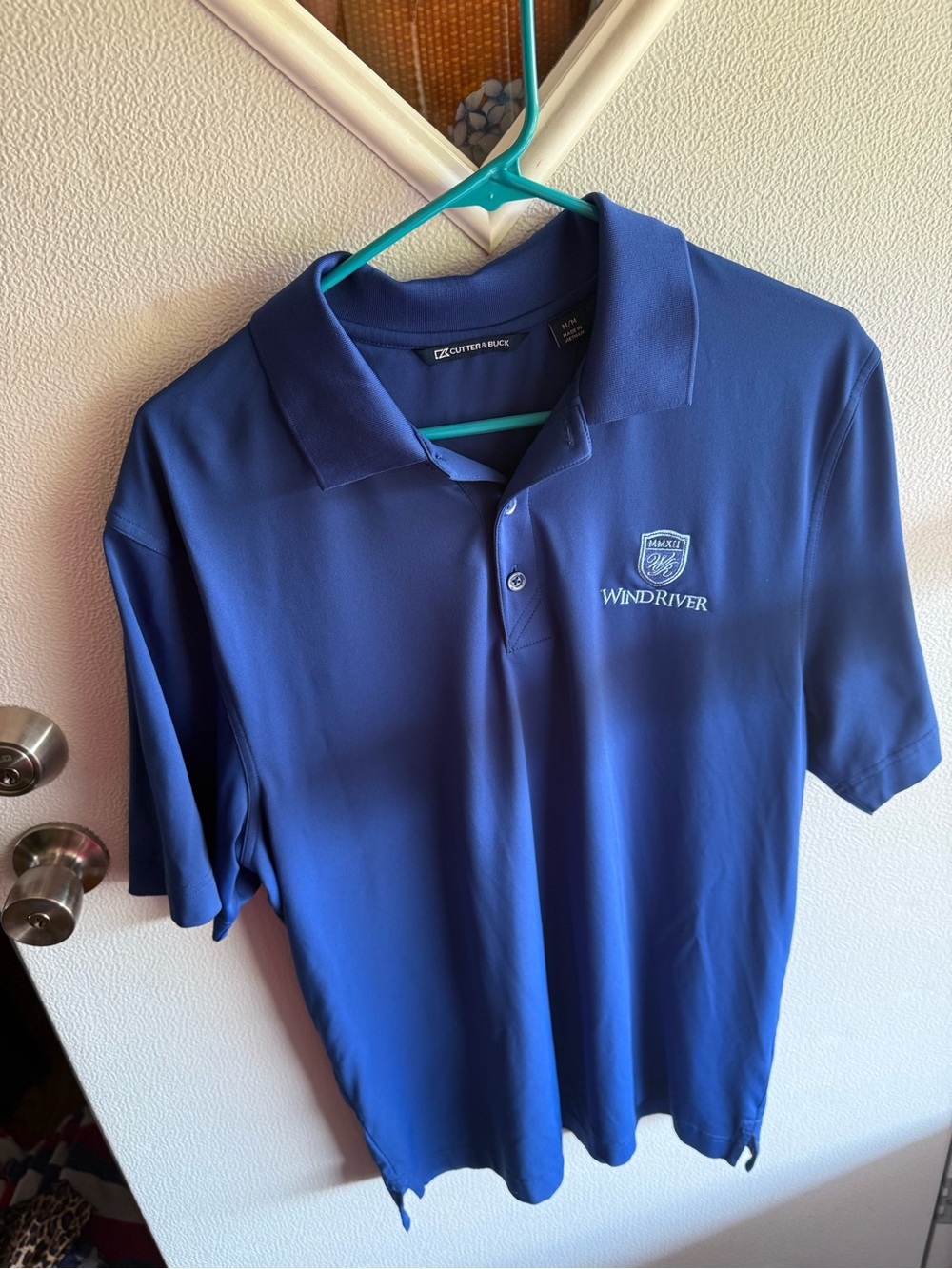 Cutter & Buck Blue Windriver Performance Polo